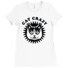 cat crazy Ladies Fitted T-Shirt