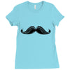mustache Ladies Fitted T-Shirt