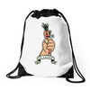 go vegan 6 Drawstring Bags