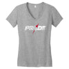 pride fc logo 2 Women's V-Neck T-Shirt