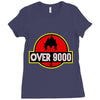 Over 9000 DBZ Vegeta Ladies Fitted T-Shirt