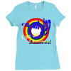 i am not gay, i just like rainbows Ladies Fitted T-Shirt