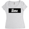 alone anymore Women's Triblend Scoop T-shirt