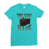 the cake is a lie Ladies Fitted T-Shirt