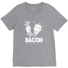 love bacont fun ny V-Neck Tee