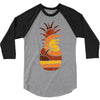 pineapple and beach 3/4 Sleeve Shirt