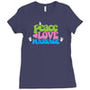 peace, love, massage Ladies Fitted T-Shirt