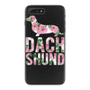 dachshund floral iPhone 7 Plus Case