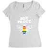 Bee proud Women's Triblend Scoop T-shirt