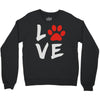 love dog paw Crewneck Sweatshirt