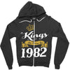 kings are born in 1982 Zipper Hoodie