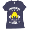 I Train In 300x Gravity Like Saiyan Ladies Fitted T-Shirt