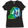 vector scratch Ladies Fitted T-Shirt