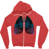 Lungs Zipper Hoodie