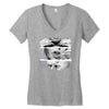 girl smoking a blunt Women's V-Neck T-Shirt