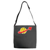 the spaceman logo Adjustable Strap Totes