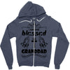 I Am One Blessed Granddad Zipper Hoodie