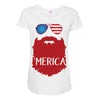 america 3 Maternity Scoop Neck T-shirt