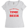 it's the most wonderful time for a beer Women's Triblend Scoop T-shirt