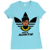 hey auntie killmonger Ladies Fitted T-Shirt