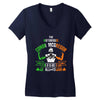 conor mcgregor notorious go to war irish Women's V-Neck T-Shirt