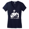iron sheik wrestling iran funny Women's V-Neck T-Shirt