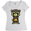 angry raccoon Women's Triblend Scoop T-shirt