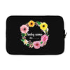 Floral Baby Name Laptop sleeve