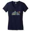jurassic story Women's V-Neck T-Shirt