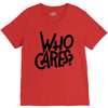 who cares V-Neck Tee