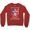 stand for the flag kneel for the cross Crewneck Sweatshirt