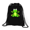 frog cute Drawstring Bags
