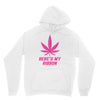 Support Breast Cancer Awareness With A Pink Cannabis Leaf Hoodie