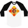 orange 18 3/4 Sleeve Shirt