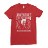 life is a climb Ladies Fitted T-Shirt