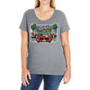 mens retro game out run, ideal gift or birthday present. Ladies Curvy T-Shirt