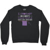 i crochet so i don't choke people save a life, send yarn Crewneck Sweatshirt