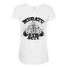 mugatu gym suit Maternity Scoop Neck T-shirt