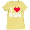 i heart nsw Ladies Fitted T-Shirt