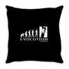 climbing ape to evolution climb indoor outdoor Throw Pillow