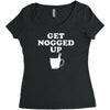 get nogged up funny Women's Triblend Scoop T-shirt