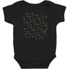 guns and swords and tacos Baby Bodysuit