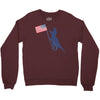 Patriotic T-Rex Crewneck Sweatshirt