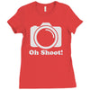 oh shoot camera Ladies Fitted T-Shirt