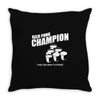 beer pong champion Throw Pillow