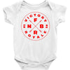 fornite victory royale red Baby Bodysuit