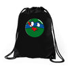 who watches the pizza Drawstring Bags