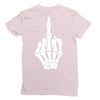 Flipping Someone Off Ladies Fitted T-Shirt