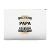 Super Cool Papa Of A Freaking Awesome Grandson Accessory Pouches