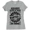 Aquarius Hated By Many Wanted By Plenty Ladies Fitted T-Shirt